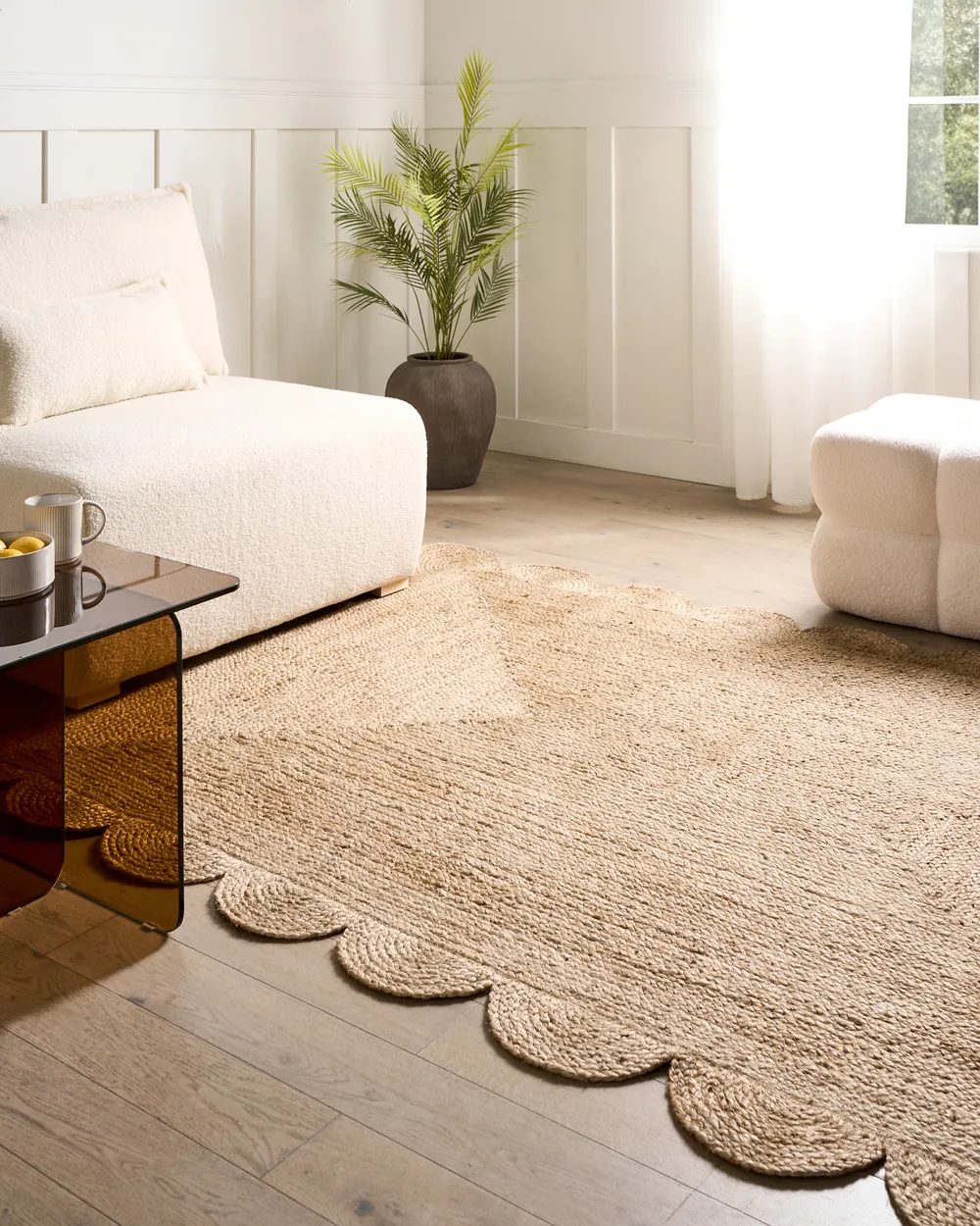 Teppich HINGOLI Beige 160 x 230 cm Jute