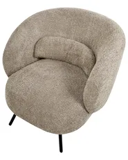 Fotel MAKELA Boucle Beżowoszary_1027688