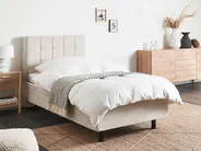 Adjustable Bed Fabric DUKE 80 x 200 cm (EU Small Single) Light Beige_973394