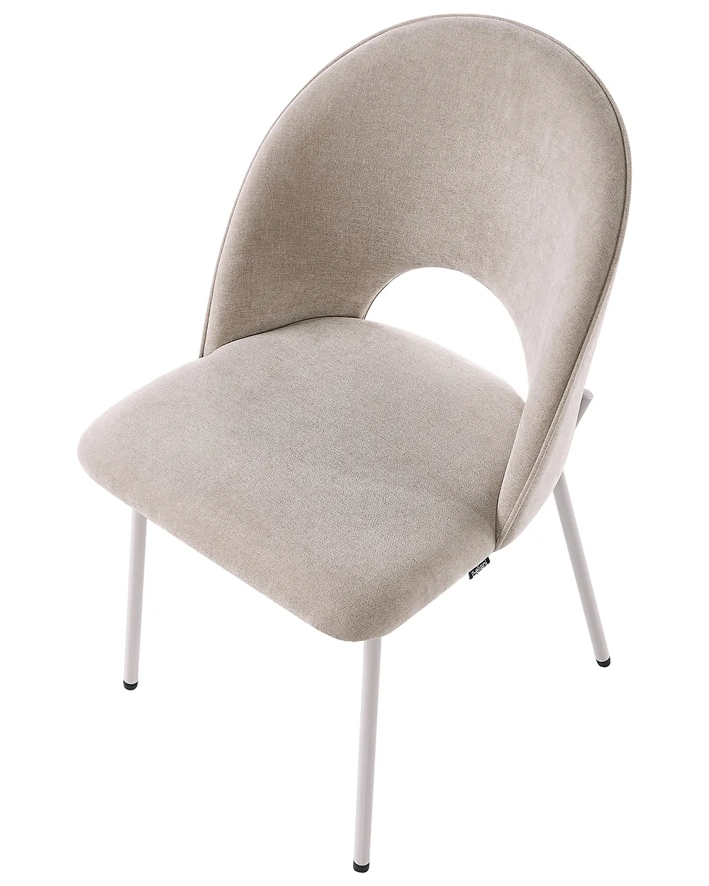 Set of 2 Dining Chairs COVELO Velvet Beige_1168834