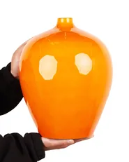 Wazon na kwiaty TERRASA 37 cm Ceramika Pomarańczowy_867397