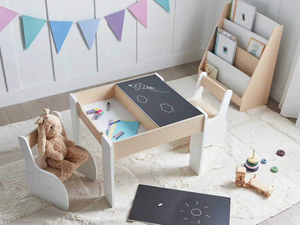 Tavolo per bambini con sedie LOYD Bianco_949088