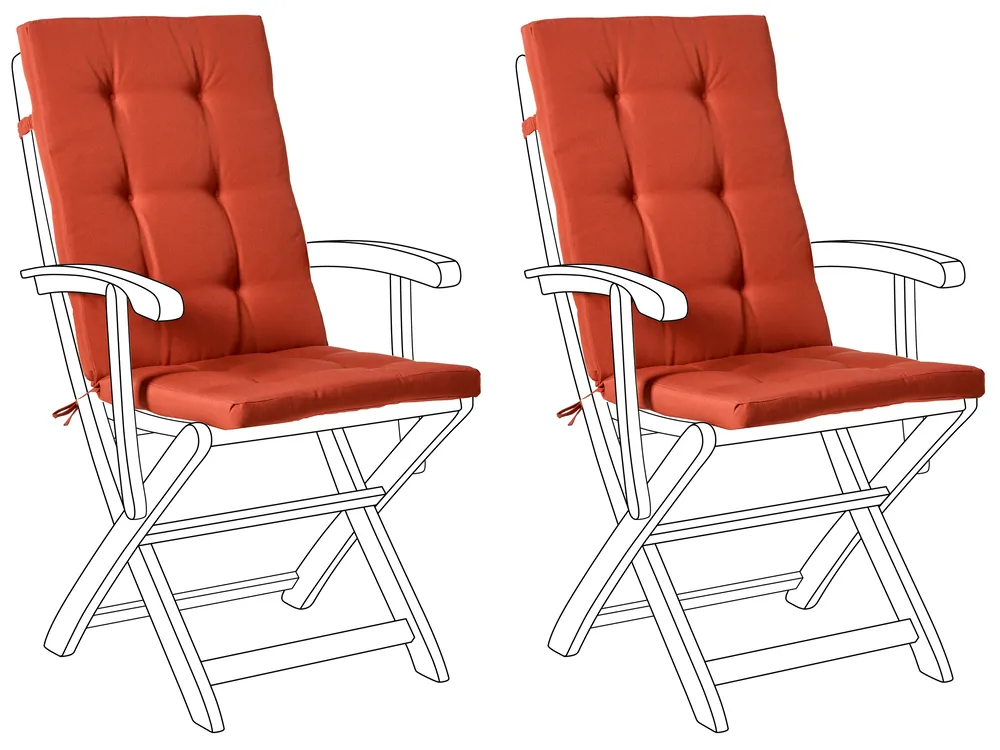 Set of Back/Seat Cushions MAUI PREMIUM Red