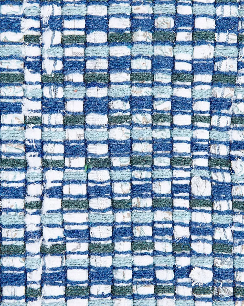 Tappeto BESNI Blu 80 x 150 cm Cotone_483991