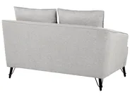 Sofa 2 Seater HOBRO Fabric Light Grey_949667