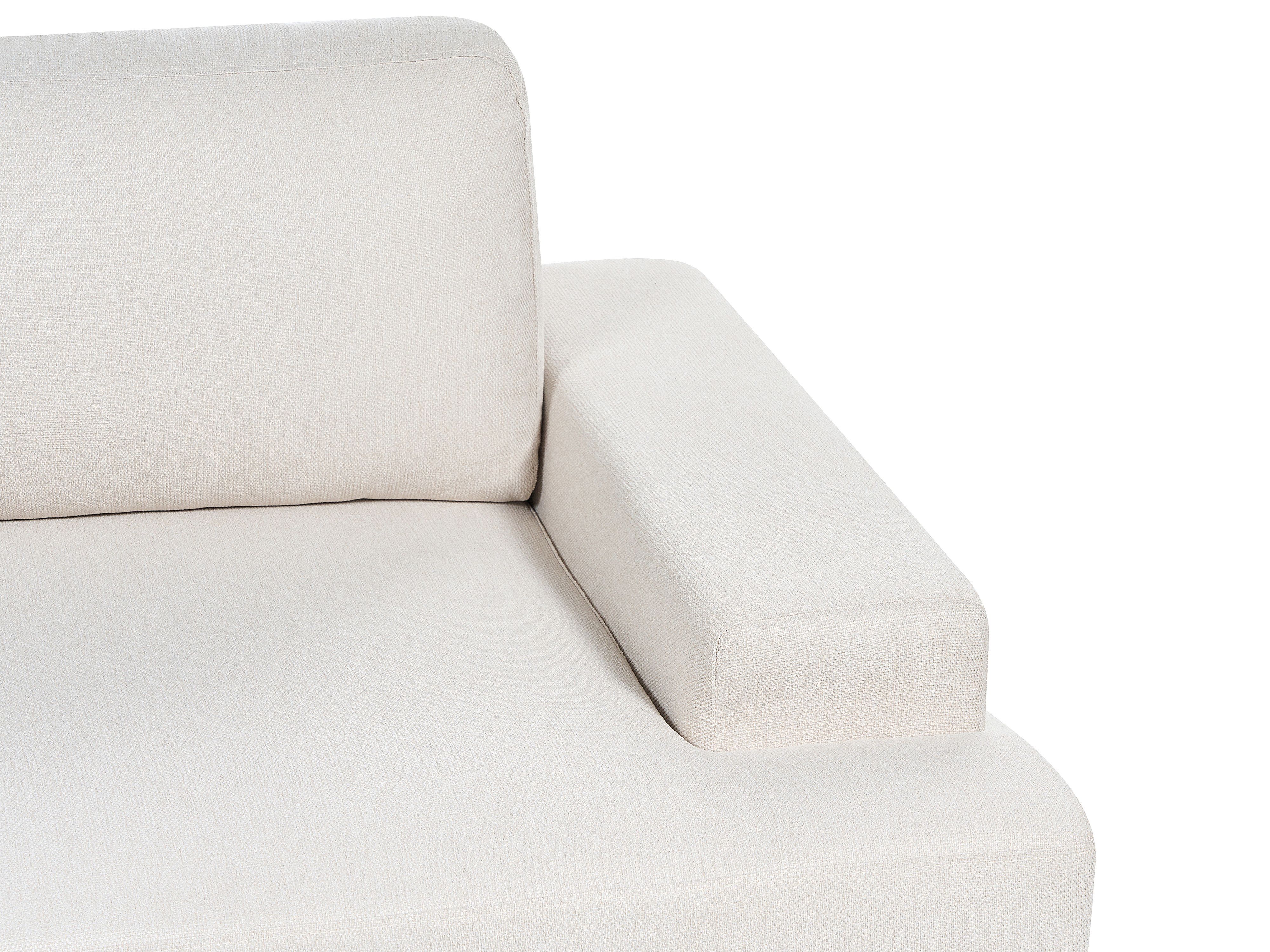 Living Room Set ALLA Fabric Light Beige 5 Seater | Beliani.co.uk