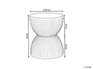 Masă laterală OCCHITO 36 cm 36 cm Bej marmură_1192851