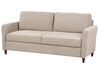 Conjunto de sofás 5 lugares com arrumação em tecido taupe MARE_918637