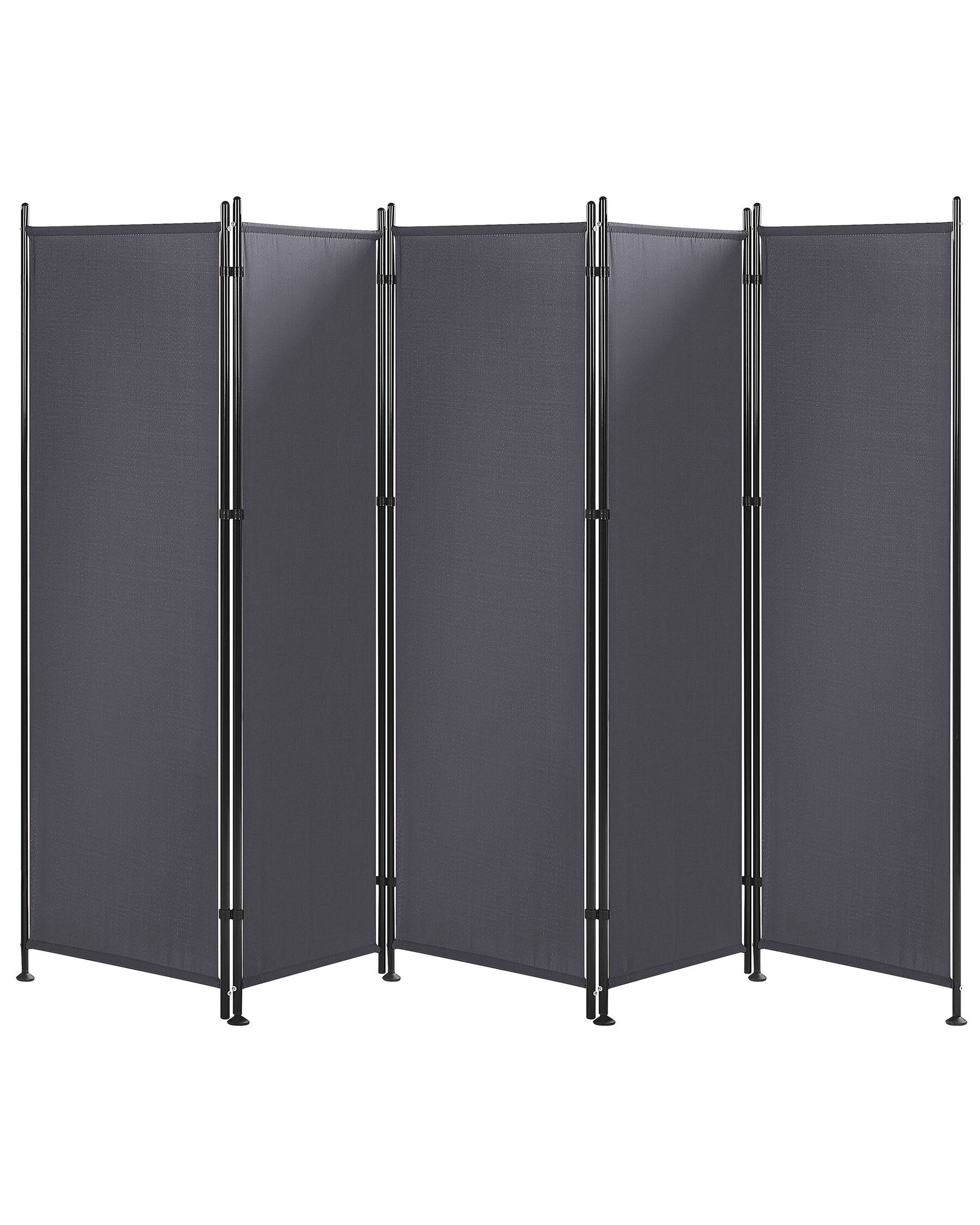 Folding 5 Panel Room Divider 270 x 170 cm Grey NARNI_802634