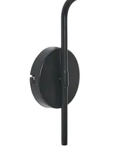 Set of 2 Wall Lamps COMAPALA Metal Black_1037644