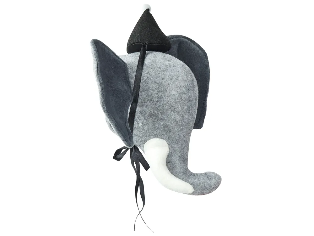 Kids Wall Decor Elephant BADOU Cotton 36 cm Grey_848227