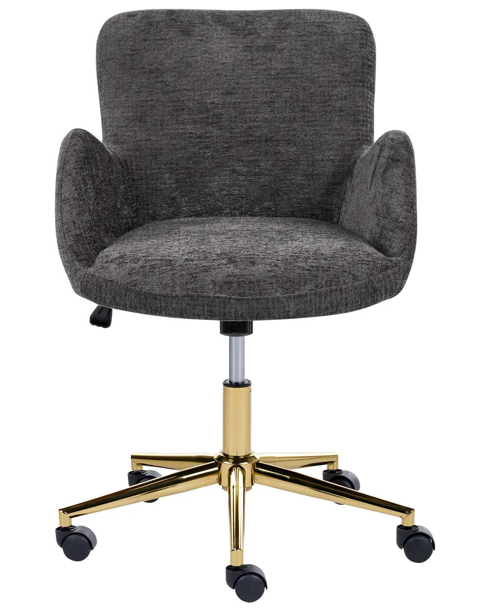 Desk Chair MISORELA Chenille Dark Grey_1084929