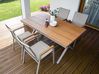 Table de jardin en aluminium 160 x 90 cm taupe TIANO_935882