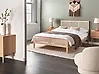 Bed Pine Wood SALERNAS 140 x 200 cm (EU Double) Light Brown