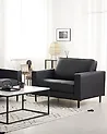 Armchair SAVALEN Leather Black