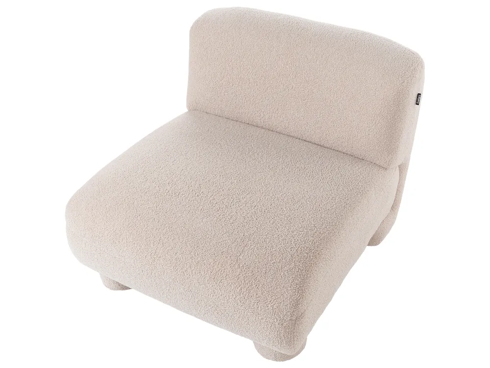 Set da salotto modulare 4 posti MJALBI Bouclé Beige_1075301