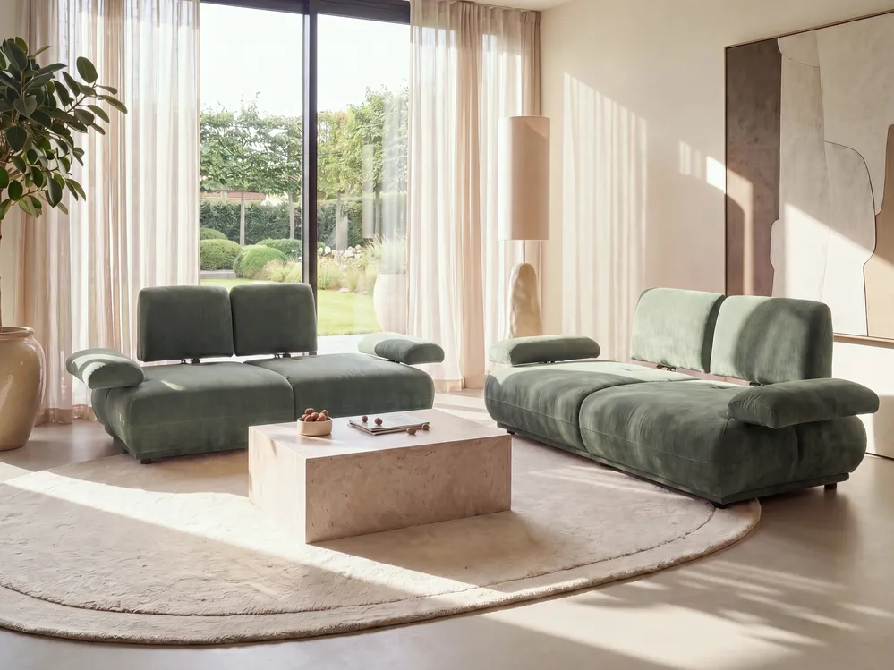 Sofa 3 Seater NACKA Light Green_1056153
