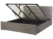 Ottoman Bed AMIENS Velvet Grey 180 x 200 cm (EU Super King)_791276