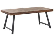Dining Table WARTON Dark Brown 180 cm 90 cm Pine Wood_961080