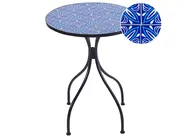 Stolik bistro CIGLIANO 60 cm 60 cm Metal Czarny_919860