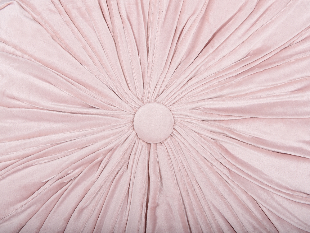 Cushion with Pleats 40 cm Pink UDALA Beliani