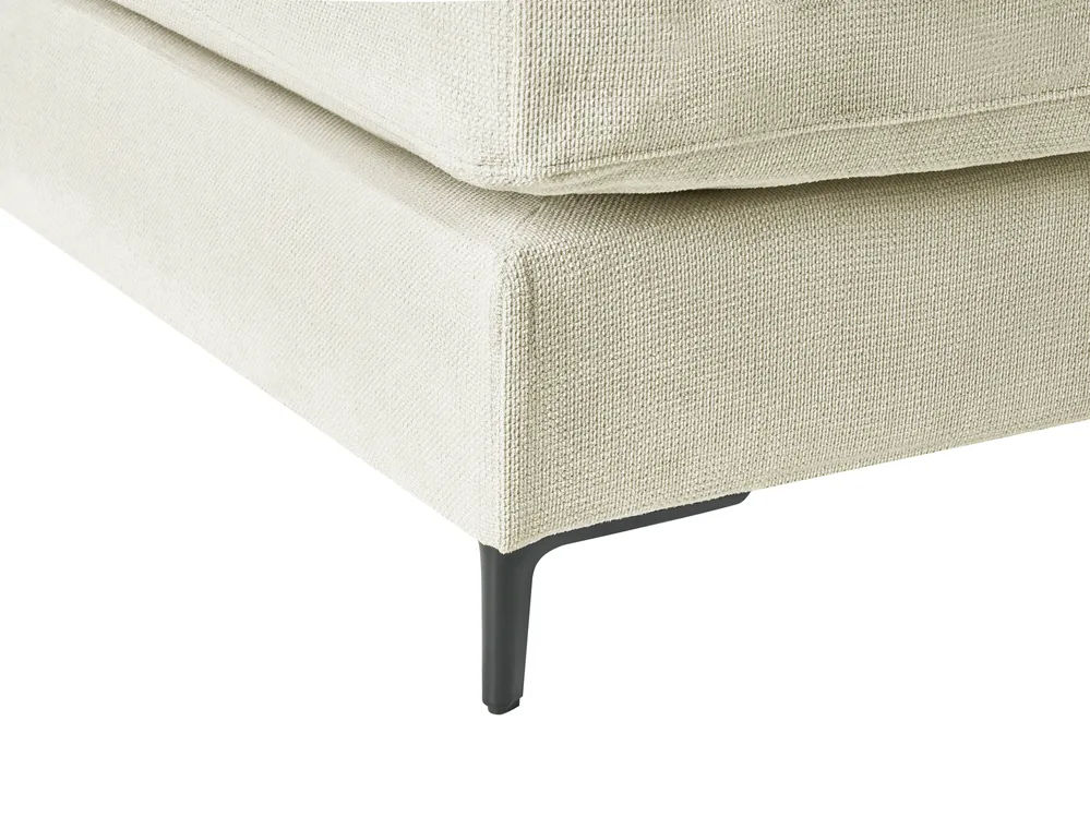 Corner Sofa 3 Seater MALOY Chenille Off-White Right Hand_986642