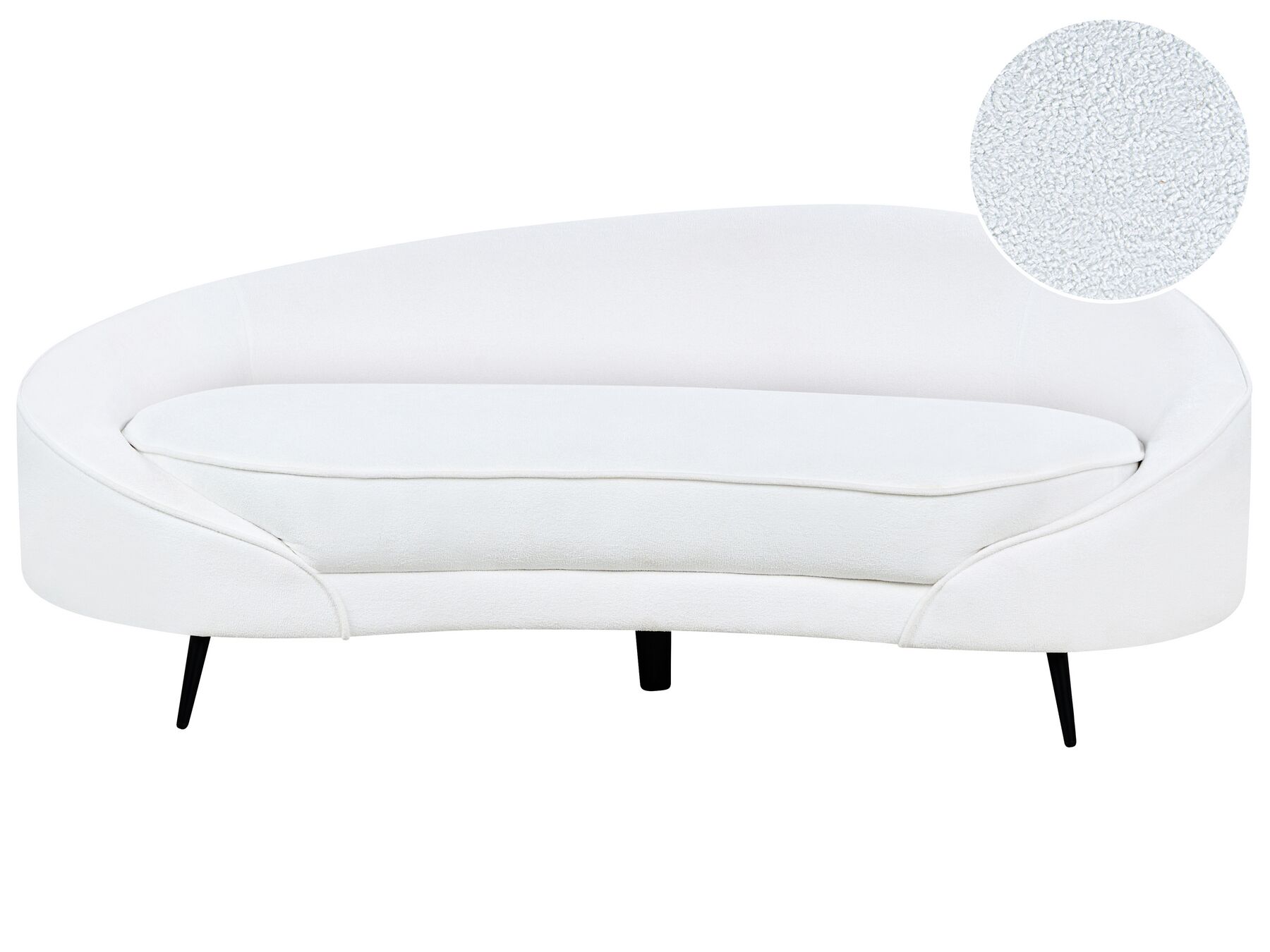 Soffa 3-sits bouclé vit SAVAR_921546