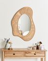 Rattan Wall Mirror 77 x 57 cm Natural DORNES_938213