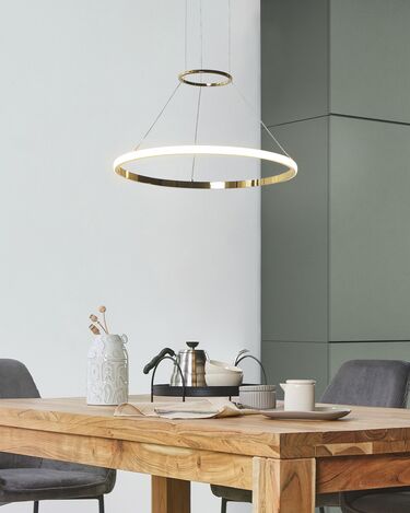 Metal LED Pendant Lamp Gold TANO