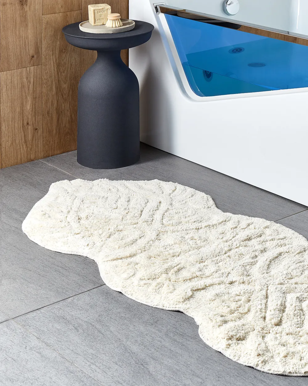 Tappeto Bagno 50 x 80 cm Beige