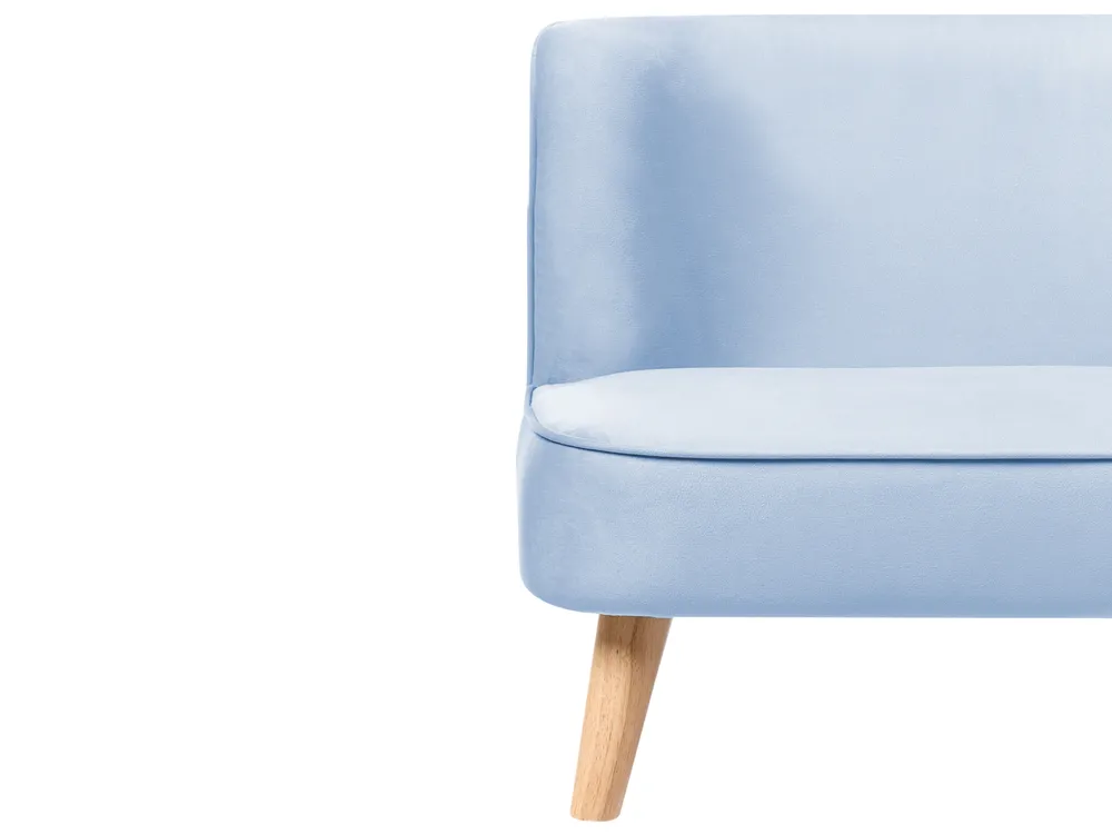 Divano per bambini RISBY Velluto Azzurro_1055766