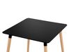 Jedálenský stôl 80 x 80 cm čierna/svetlé drevo BUSTO_753836
