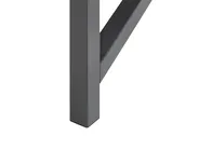 Biurko MORITON 117 cm 57 cm ze schowkiem Czarny_782274