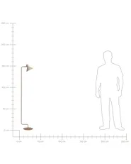 Floor Lamp RIMAVA Metal Beige_1067552