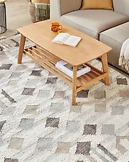 Tapis KAGHTSRASHEN Beige 160 x 230 cm Kilim Laine_1182811