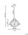 Metal Pendant Lamp Copper GUAM_673873