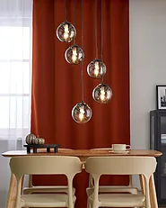 Lampa wisząca NOEL Szkło Czarny_1153844