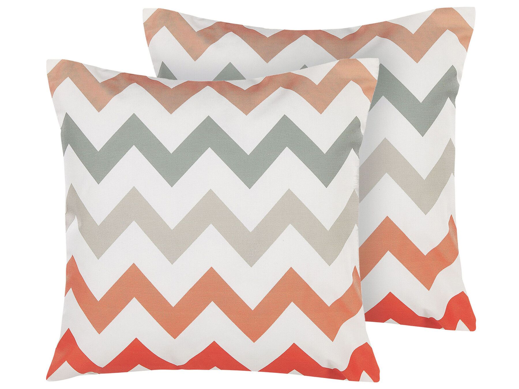 Set of 2 Outdoor Cushion Chevron 45 x 45 cm Multicolour LAGARO_776360