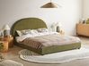 Waterbed Boucle VAUCLUSE 160 x 200 cm (EU King Size) Olive Green