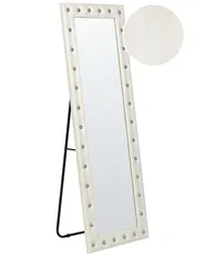 Standing Mirror ANSOUIS 150 cm Faux Leather White_840614