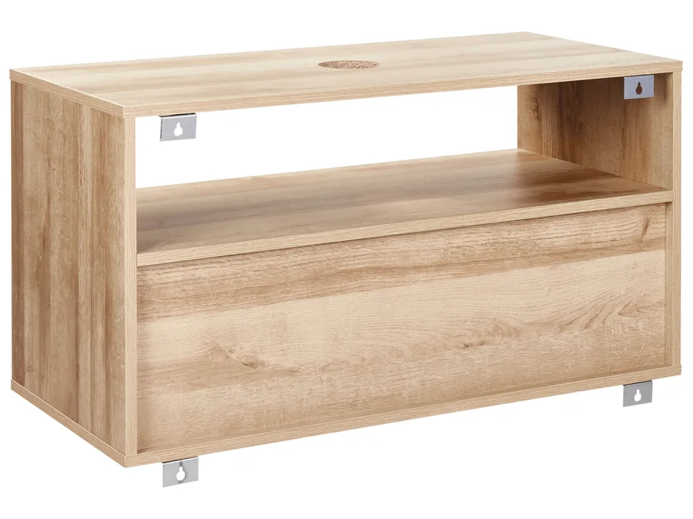 Szafka łazienkowa wisząca pod umywalkę ROSELL 86 cm Jasnobrązowy_952956
