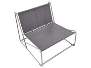 Set di divani da giardino 3 posti PICO Metallo Grigio_1012777