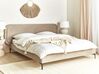 Łóżko welurowe 180 x 200 cm beżowe SUZETTE_916068