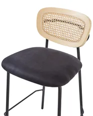 Set di 2 sedie alte MAYETTA Rattan Nero_931916