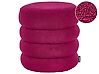 Pouf SUMPTER Bouclé Bordeaux