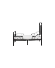 Letto per bambini allungabile Metallo ANAIS 90 x 200 cm Nero_1038380