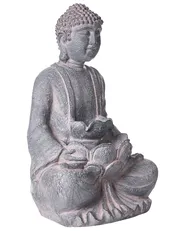 Garden Water Feature LED URLANTE Buddha Grey_1064127