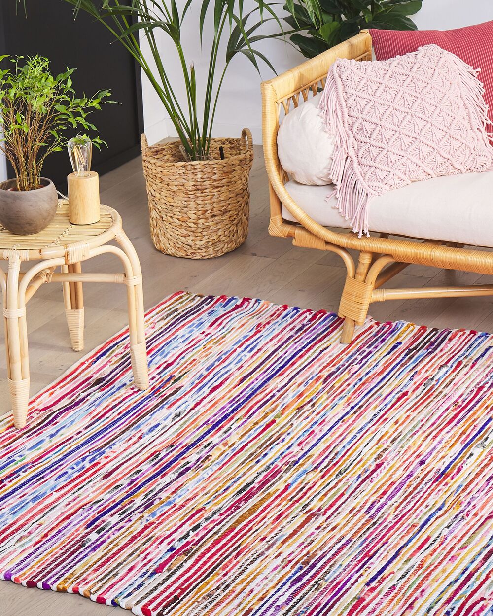 Vloerkleed BARTIN Wit 160 x 230 cm