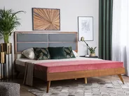 Letto POISSY 160 x 200 cm Frasino scuro_739349