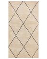 Area Rug 80 x 150 cm Beige and Black MUTKI_830983